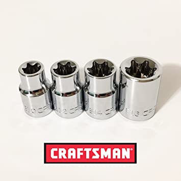 Craftsman 4pc 3/8" drive external Torx Socket Set