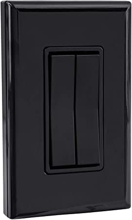 Dimmer Light Switch, Compatible with Philips Hue (Black)