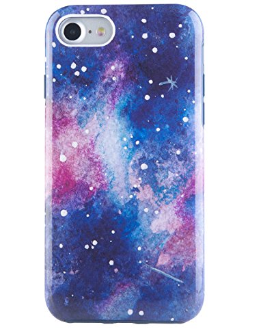 iPhone 7 Case, iPhone 8 Case, Dimaka Space Galaxy Pattern Case, Dual Layer Covers, Sturdy and Protective Bumper for Apple iPhone 7 and 8