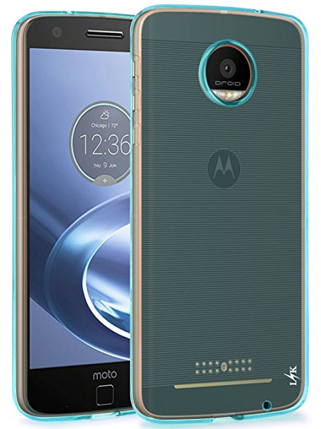 Moto Z Force Case, LK Ultra [Slim Thin] Scratch Resistant TPU Rubber Soft Skin Silicone Protective Case Cover for Moto Z Force Droid (Mint)