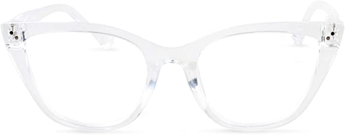 In Style Eyes Stylish Large Cateye Blue Light Blocking Glasses for Women