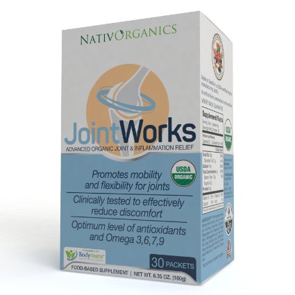 USDA Organic Joint and Inflammation Supplement with Immune Support- Superfood Powder Joint Supplement for Natural Joint Pain Relief - All Natural Joint Pain and Joint Health Joint Support Formula