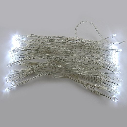 E-MART 3.5M 30 LED Battery Operated Christmas Wedding Fairy String Lights,white - US SHIPPING