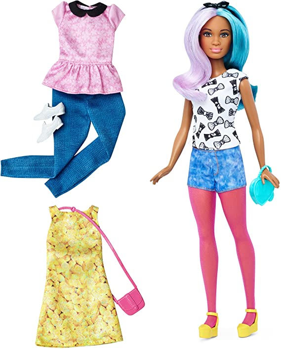 Barbie Fashionista Petite Doll with 2 Additional Outfits