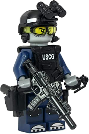 Modern Brick Warfare US Coast Guard Maritime Security Response Team (MSRT) Officer Custom Minifigure