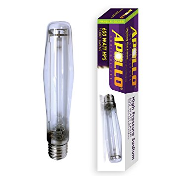 Apollo Horticulture GLBHPS600 600 - Watt High Pressure Sodium HPS Grow Light Bulb Lamp