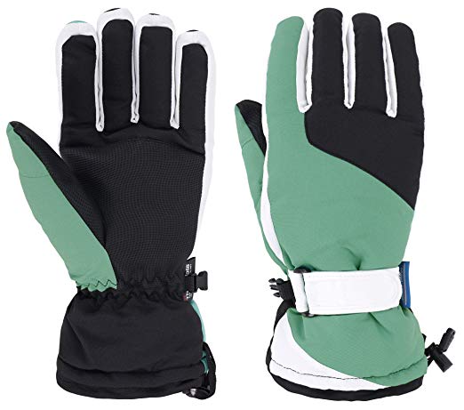 EPGU Ski Gloves Thinsulate Insulation Waterproof Snowboard Gloves for Women