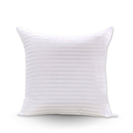 FabricMCC Square Pillow Inserts 18x18, Poly White Sham Hypoallergenic Stuffer Pillow Insert Sham