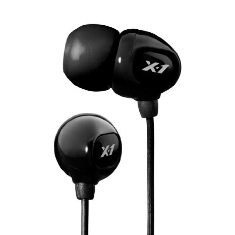X-1 (Powered by H2O Audio) IE2-BK-X Surge Waterproof Sport In-Ear Headphones (Black)