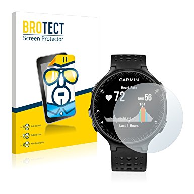 2x BROTECT HD-Clear Screen Protector Garmin Forerunner 235 Protector - Crystal-Clear, Anti-Fingerprint