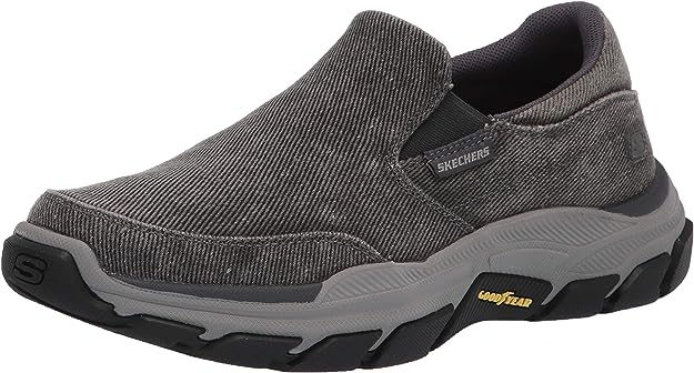 Skechers Men's Respected-Fallston Canvas Slip On