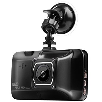 3.0" Screen Dash Cam, HD 1080P Metal Car DVR Camera Strong Infrared Night Vision On-dash Drive Vehicle Recorder with G-sensor,Parking Monitor,Motion Detection,Loop Recording - VENAS (Black)