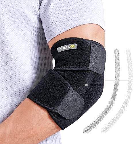 Bracoo EP30 Elbow Brace, Adjustable Dual-Spring Stabilizer Support