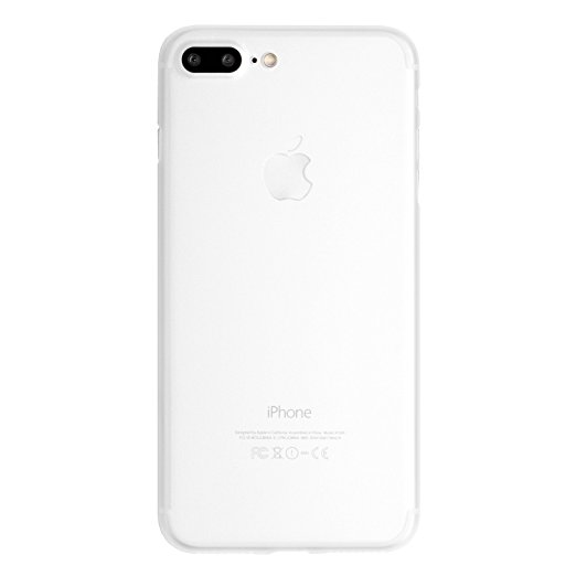 iPhone 7 Plus Case, Thinnest Cover Premium Ultra Thin Light Slim Minimal Anti-Scratch Protective - For Apple iPhone 7 Plus | totallee The Scarf (White)