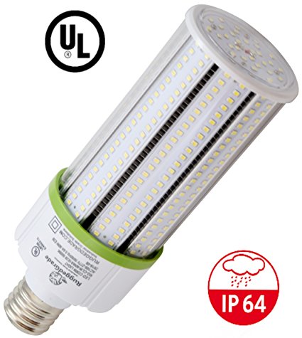 60 Watt LED Bulb - Standard E26 base - 7,200 Lumens - 3000K / 2700K -Replacement for Metal Halide, HID or CFL - High Efficiency 130 Lumen/ watt - 360 Degree Lighting - LED Corn Light Bulb