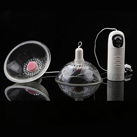 Pevor Nipple Vibrator Breast Enlargement Suction Cups Spinning Nipple Stimulators Massager Sex Toy