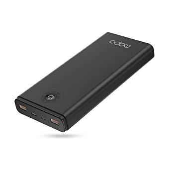 PD Power Bank 45W USB Type C iSmart 20100mAh PD Portable Charger Quick Charger 3.0 5V 3A Max PD Battery Charger for iPhone X,Galaxy Note 8,Nintendo Switch,USB Type-C Laptops,Macbook Pro,etc.(Black-PD)