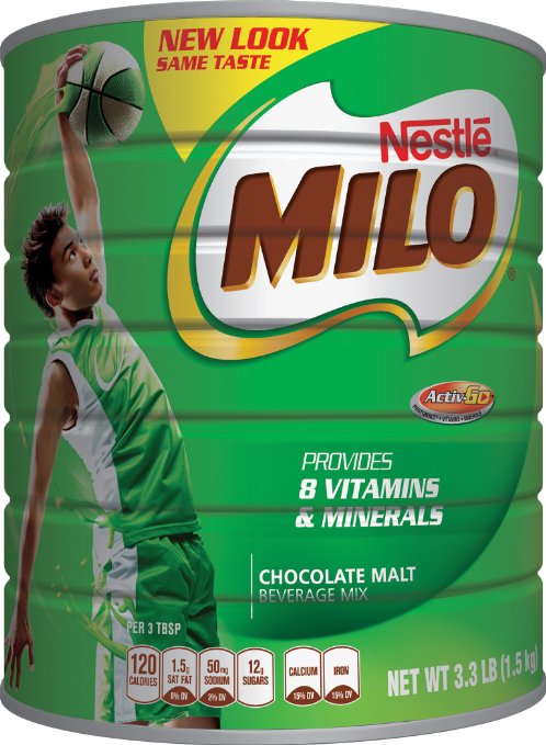 NESTLE MILO Chocolate Malt Beverage Mix 3.3 Pound Can