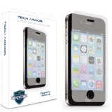 Tech Armor Apple iPhone 44S Premium Ballistic Glass Screen Protector - Protect Your Screen from Scratches and Drops - Maximize Your Resale Value - 9999 Clarity and Touchscreen Accuracy