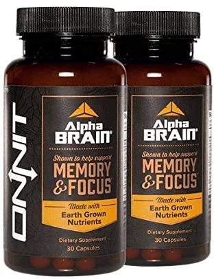 Onnit Alpha Brain Advanced Brain Booster Nootropic Capsules, 30 Capsules, Pack of 2