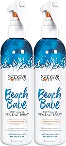 Not Your Mothers Beach Babe Soft Waves Sea Salt Spray 8oz (2 Pack)