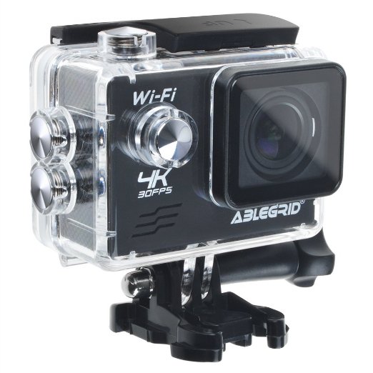 ABLEGRID® AG9000 30-meter Waterproof 16MP 2.0 inch WIFI Ultra-HD 4K Sports Action Camera with 170° wide Angle Lens Black