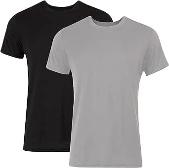 Hanes Men's Originals Supersoft T-Shirt, Viscose from Bamboo Undershirt, 2-Pack