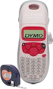 Dymo LetraTag LT-100H Handheld Label Maker | ABC Keyboard Label Printer with Easy-to-Use, 13 Character LCD Screen | Great for Home & Office Organisation | Pink