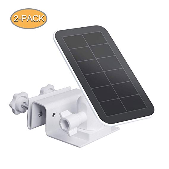 TIUIHU Arlo Accessory Gutter Mount for Arlo Solar Panel Mount Arlo Ultra Solar Panel Compatible with Arlo Pro Arlo Pro 2 Durable and Simple Install (White,2-Pack)