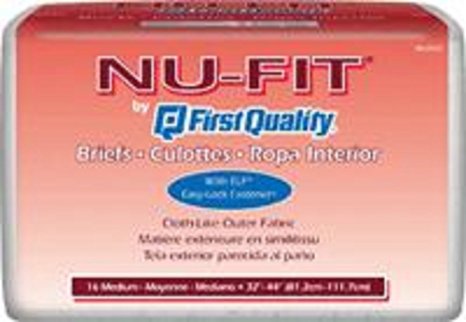 Nu-Fit Adult Diapers - Medium 96/cs