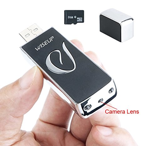 WISEUP 8GB 1280×720P HD Hidden Camera USB Flash Drive Mini DV Camcorder Support Taking Photo