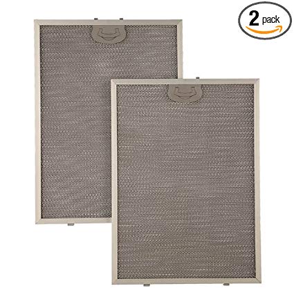 Broan BPPFA30 Grease Antimicrobial Replacement Filter for QP130, Aluminum, 2-Pack