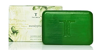 Thymes Glycerine Bar Soap, Eucalyptus, 6.8-Ounce Bar