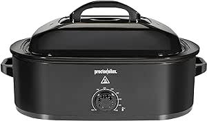 Proctor Silex 24-Pound Electric Roaster Oven with Variable Temperature Control, Self-Basting Lid & Removable Pan, 18 Quart, Black (32211)