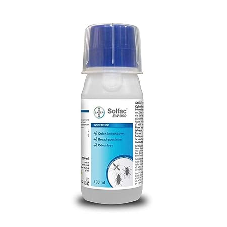 Bayer Solfac EW 050 100ml for Mosquitoes, House Flies and Cockroaches
