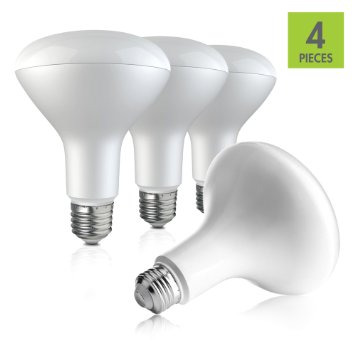 LED Light Bulb BR30 - Daylight 5000K - 9W Bulbs - 60 Watt Equivalent (Pack of 4)