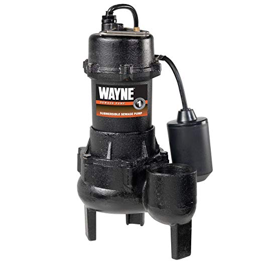 Wayne RPP50 Cast Iron Sewage Pump with Tether Switch