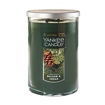 Yankee Candle Large 2-Wick Tumbler Candle, Balsam & Cedar