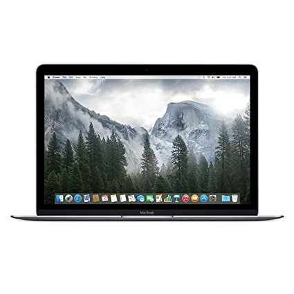 Apple Macbook Retina Display 12 Inch (Full-HD LED Backlit IPS Display, Intel Core M-5Y31 1.1GHz up to 2.4GHz, 8GB RAM, 256GB SSD, Wi-Fi, Bluetooth 4.0, Gray) (Certified Refurbished)