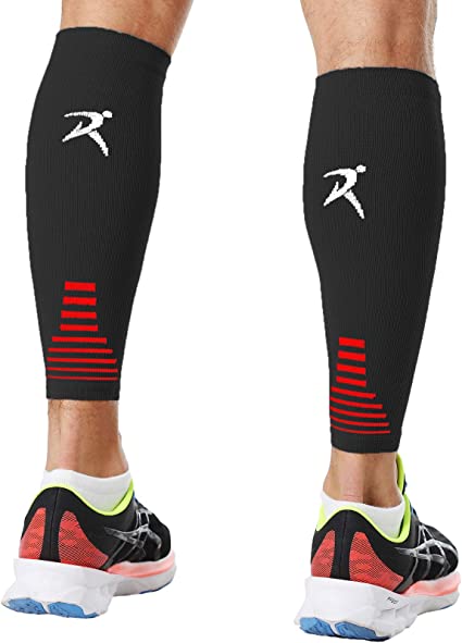 Rymora Calf Compression Sleeves (Graduated Compression, Ergonomic fit for Men and Women) (Ideal for Sports, Work, Flight, Pregnancy)