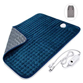 Veken XXL Electric Heating Pad with Fast-Heating Technology, Moist/Dry Heat, Auto Shut-Off and Machine Washable, 20" x 24" Ultra-Soft Heat Therapy Pad for Cramps/Back/Knee/Neck and Shoulders