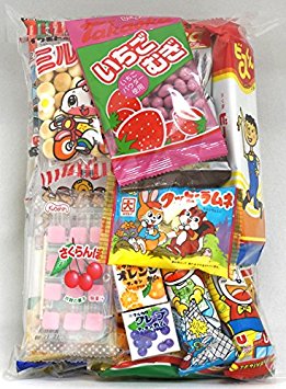 Assorted Japanese Junk Food Snack "Dagashi" Economical 20 Packs of 19 Types