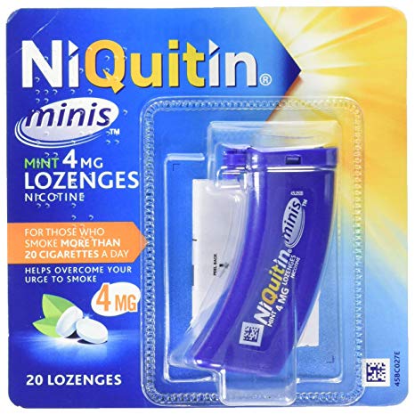 NiQuitin 4 mg Minis Mint Lozenges - 1 Tube, 20 Lozenges