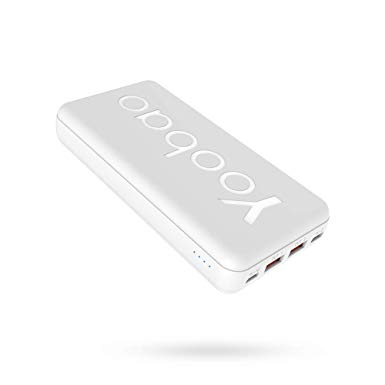 Yoobao Power Bank 20000mAh Portable Charger,Compact Powerbank External Cellphone Battery Backup Pack Compatible iPhone X 8 7 6 Plus, Android Smartphone Samsung Galaxy and More (White)