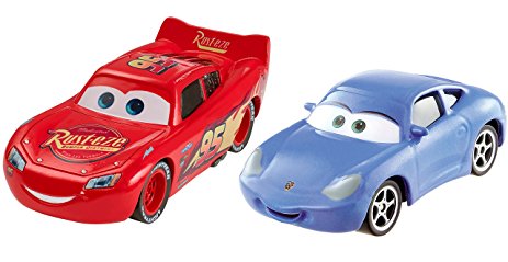 Mattel Cars 3 Lightning McQueen and Sally Die-Cast Vehicles, 2-Pack