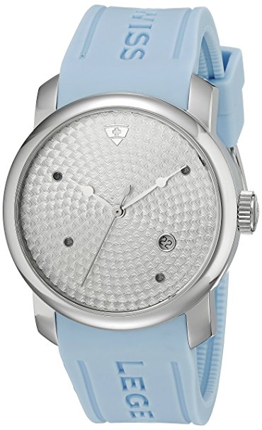 Swiss Legend Men's 20028-02S-BBL Planetimer Silver Textured Dial Watch