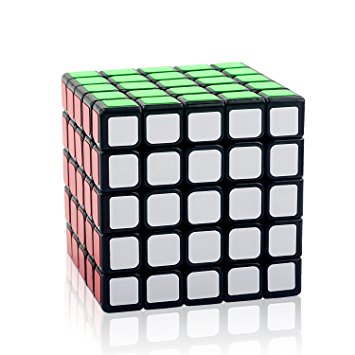 D-FantiX Yj Moyu 5x5 Speed Cube 5x5x5 Puzzle Cube Black