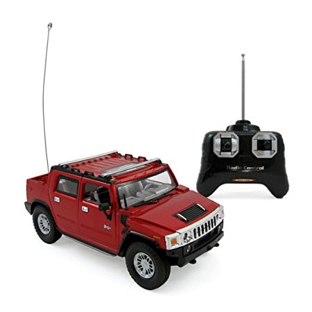 Hummer H2 SUT Full Function R/C Radio Remote Control Car 1:24 Scale (Red or Blue)