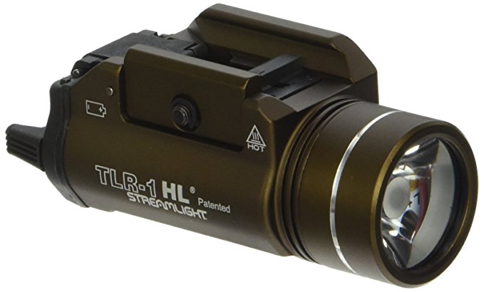 Streamlight 69267 TLR-1-HL High Lumen Rail-Mounted Tactical Light, Flat Dark Earth Brown - 800 Lumens