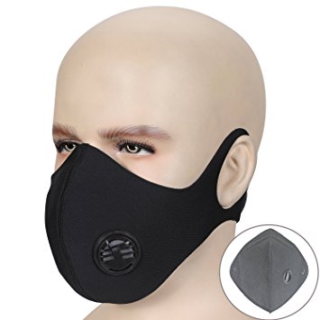 Dust Mask, Cevapro Anti Pollution Woodworking Fume Fog Pollen Activated Carbon Dustproof Mask for Exhaust Gas, Pollen Allergy, PM2.5, Running, Cycling, Outdoor Activities